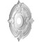 Ekena Millwork Attica PVC Medallion (Canopies up to 6 3/4"), 19"OD x 3 1/2"ID x 1"P, UltraCover Satin Blossom White CMP19ATGBW - alternate 4